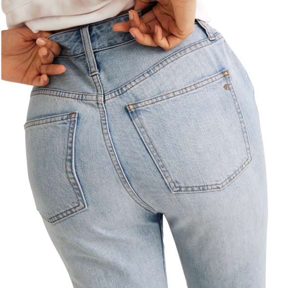 Madewell The Curvy Perfect Vintage Jean Sz 31 Light Wash Denim 100% Cotton - Picture 2 of 13